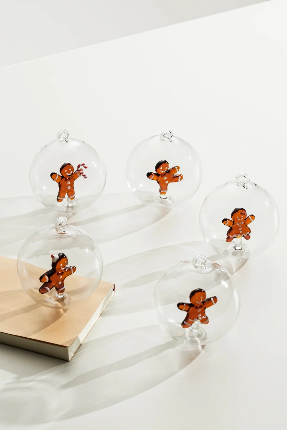 Ichendorf Milano Schiaccianoci Palla di Natale Pan di Zenzero in Vetro