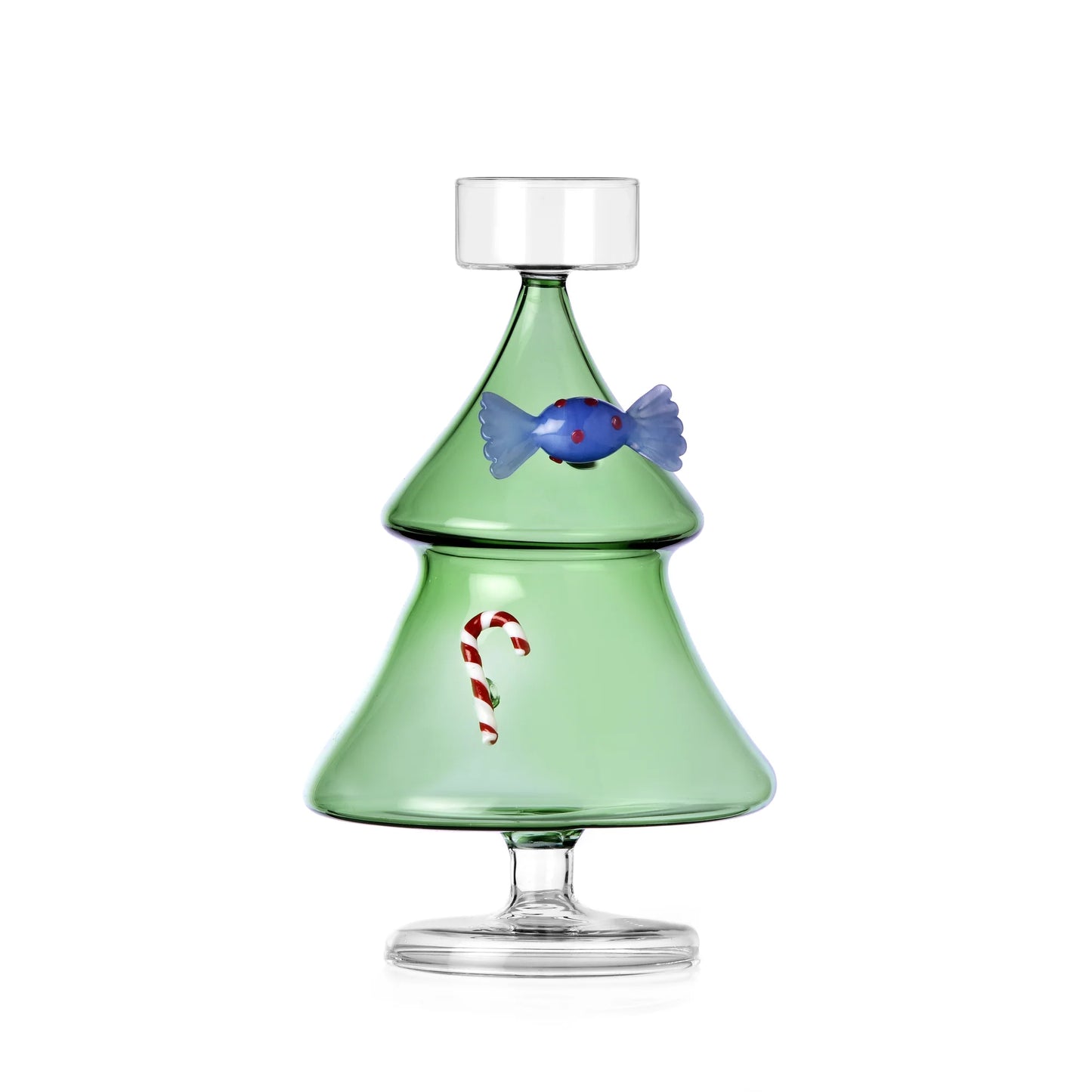 Ichendorf Milano Schiaccianoci Porta Tealight Albero di Natale in Vetro