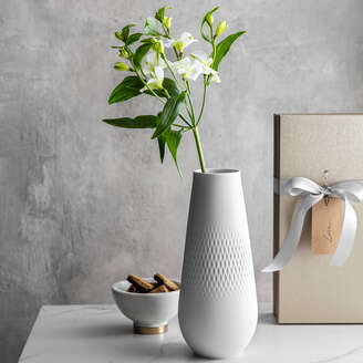 Villeroy & Boch- Manufacture Vaso bianco, 11,6 x 26,5 cm, Premium Porcelain