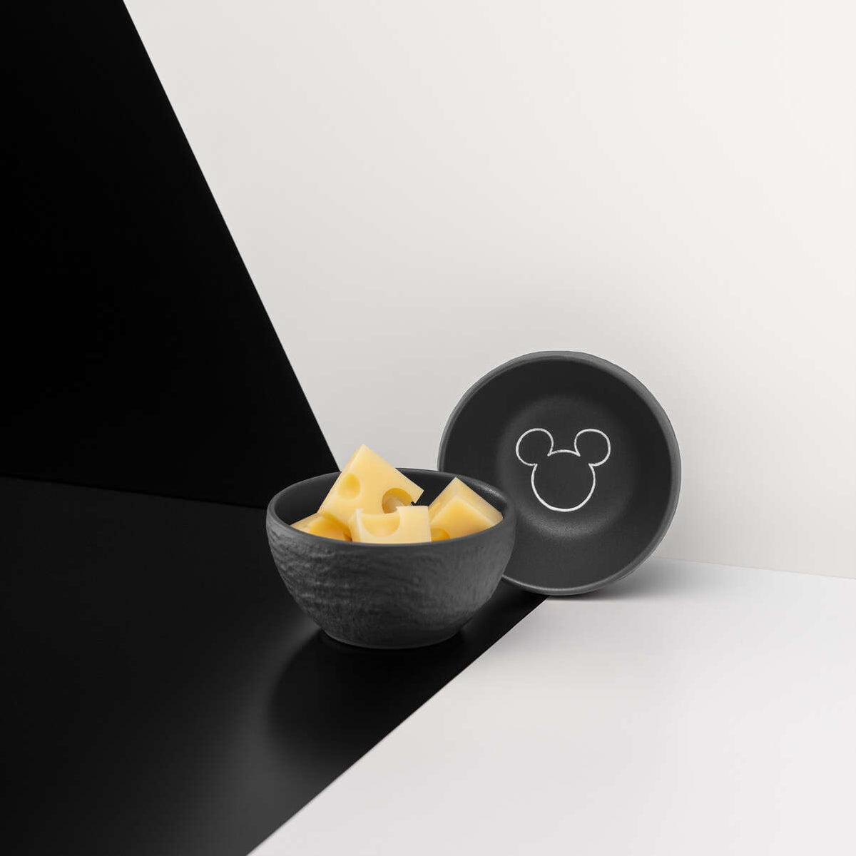 Villeroy & Boch. DISNEY Manufacture - Mickey Mouse Ciotolina portasalse nero, Premium Porcelain