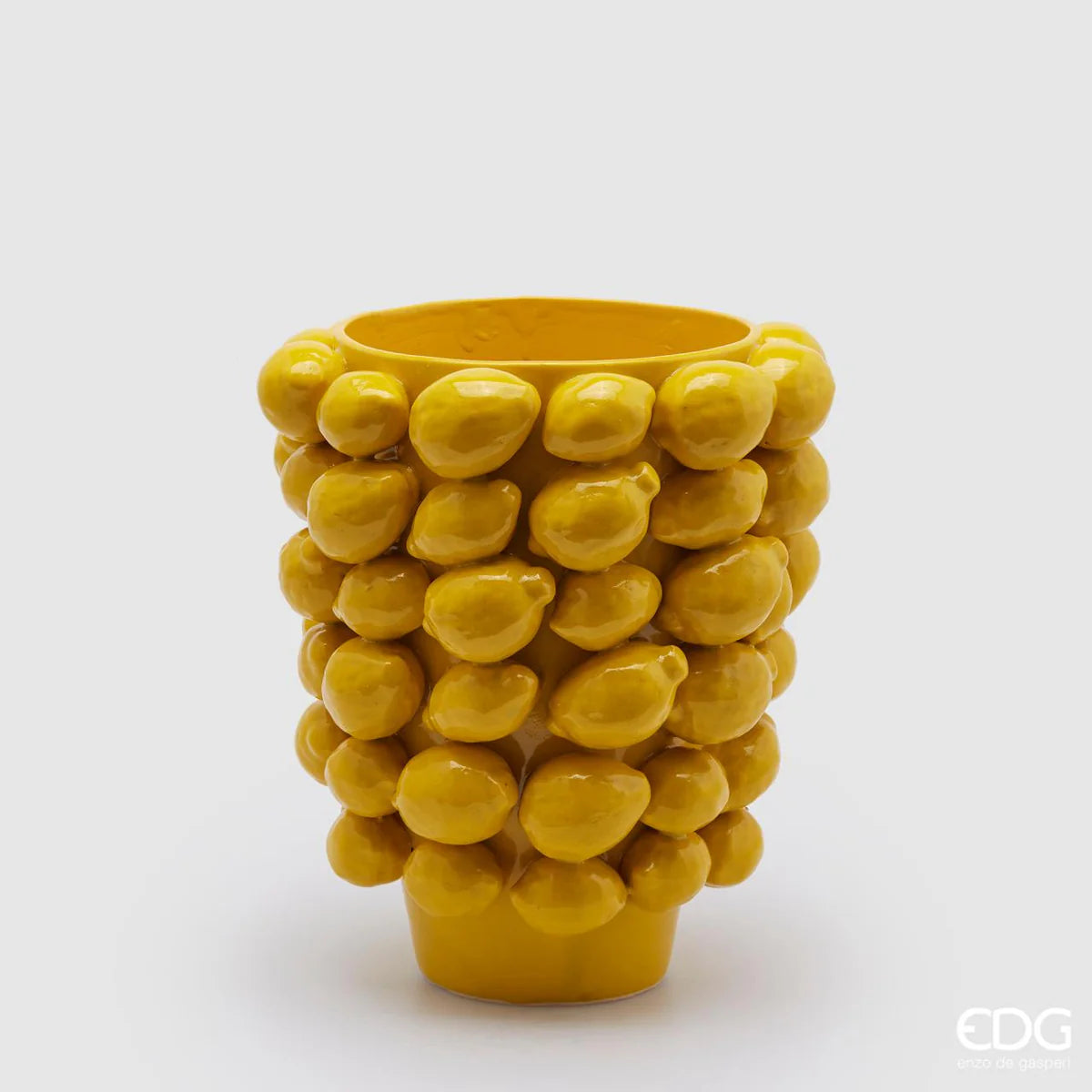 EDG Enzo de Gasperi Vaso Chakra Limoni Svasato H36 cm