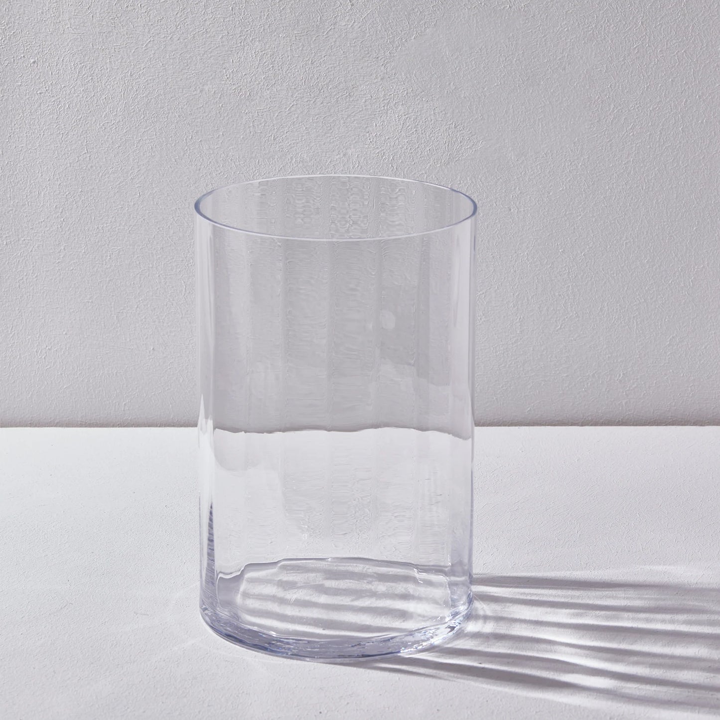 EDG Enzo De Gasperi Vaso Cilindro Nida Optic in Vetro H30 cm
