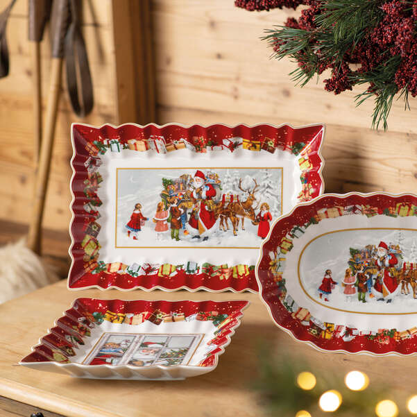 Villeroy & Boch Ciotola Quadrata Toy’s Fantasy Decoro “Babbo Natale”