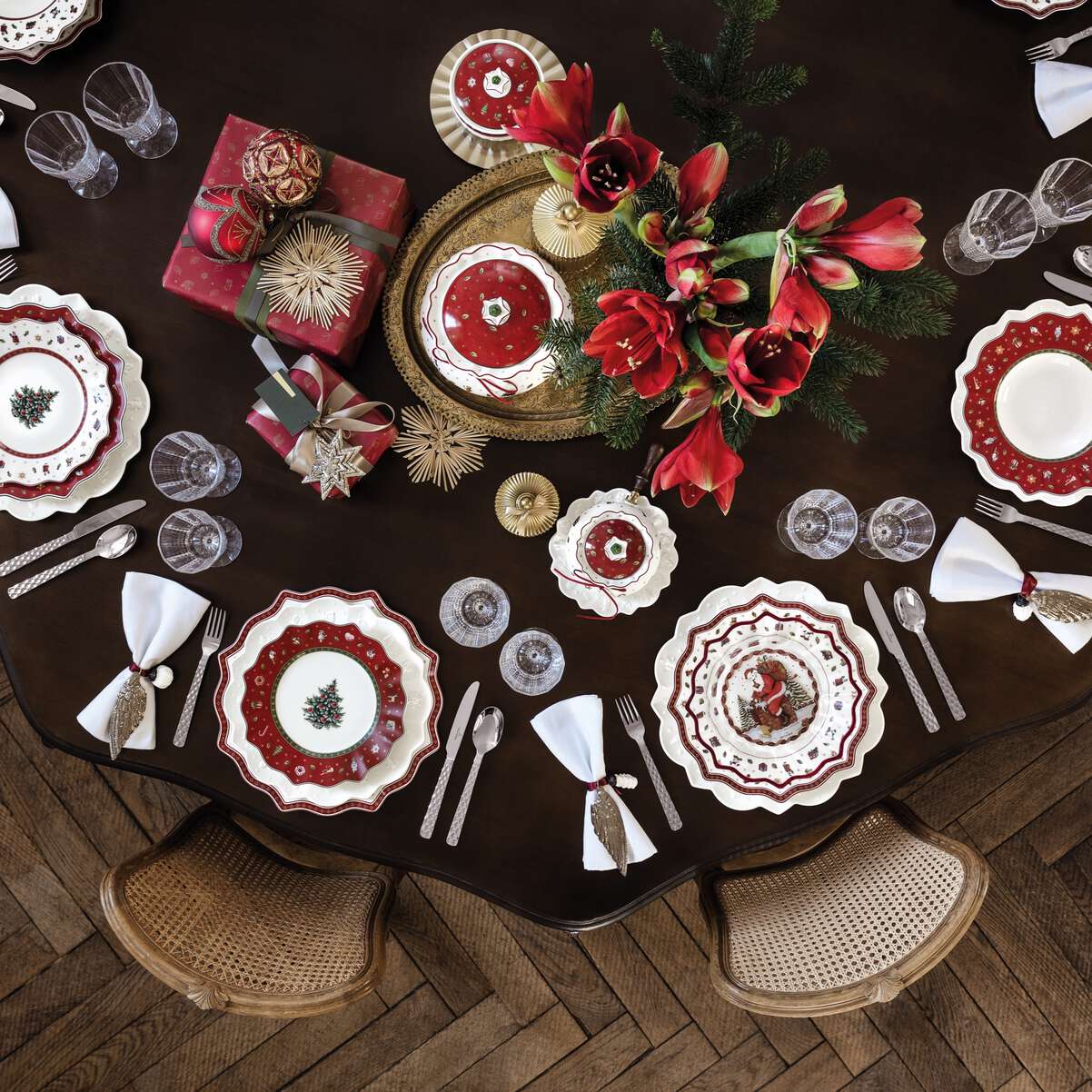 Villeroy & Boch Toy's Delight Piatto Fondo Bianco, Adatto per Microonde, Piatto Fondo Natale, Piatto Fondo Toys Delight