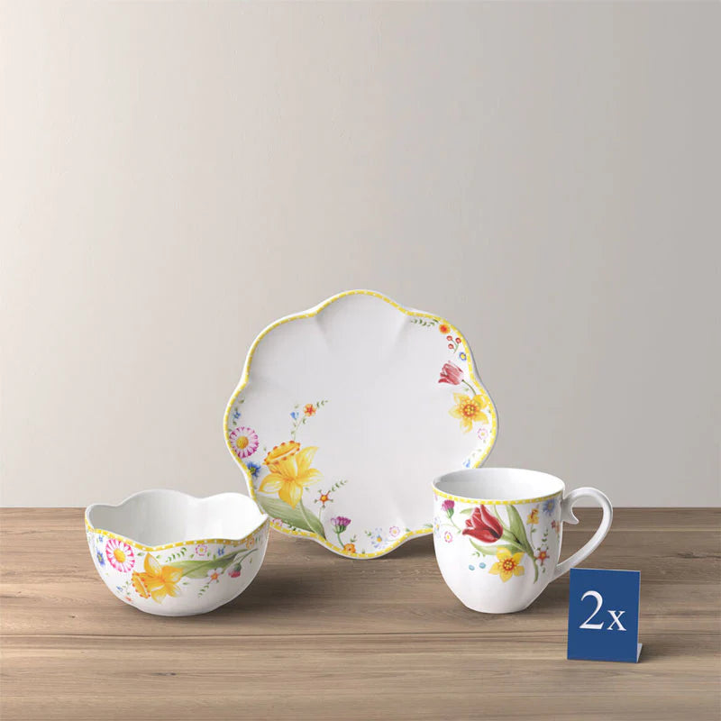 Villeroy & Boch Spring Awakening Set da Colazione 6 pezzi in Porcellana