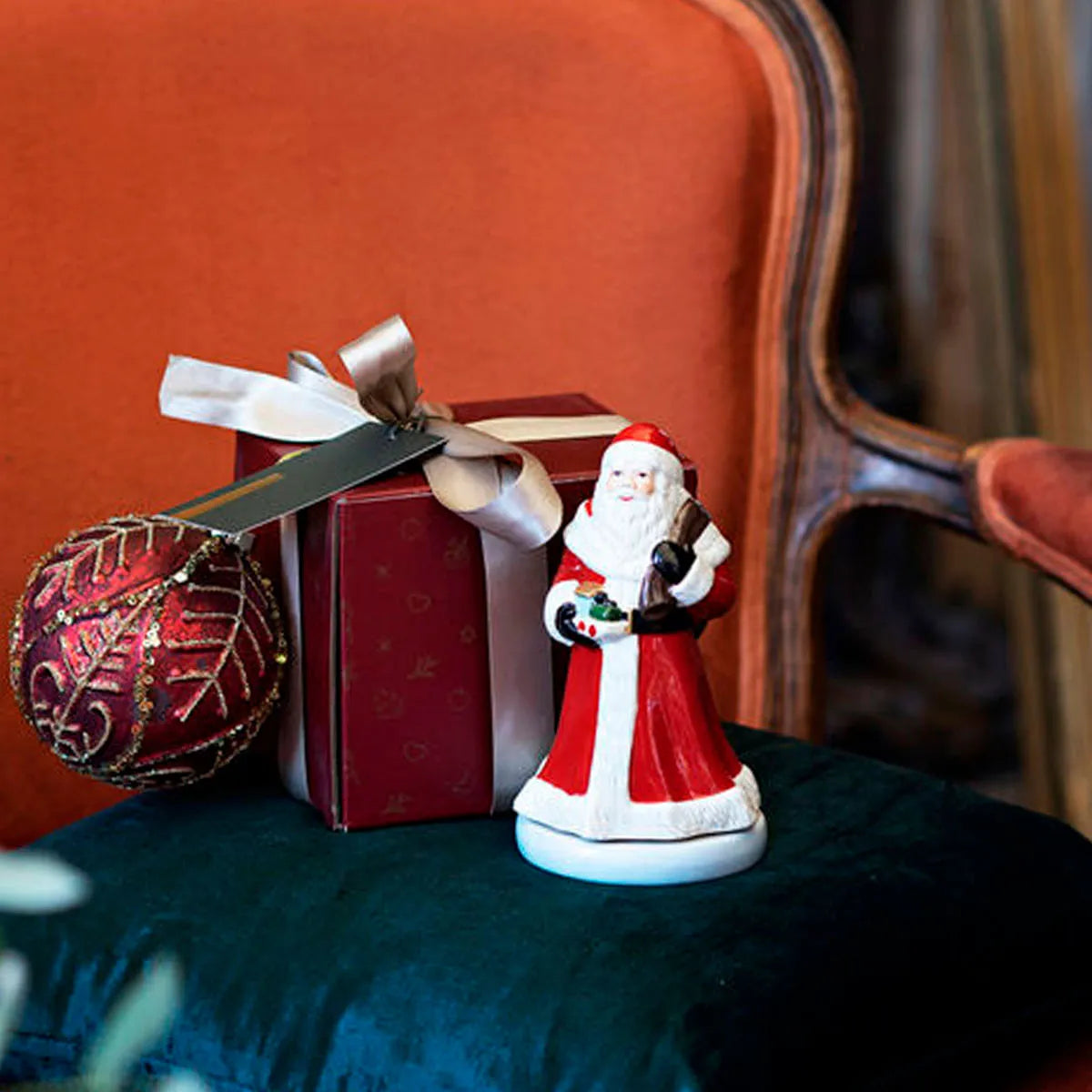 Villeroy & Boch Decorazione Natale, Babbo Natale Carillon, Bianco