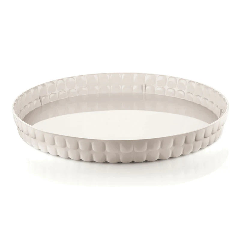 Guzzini Vassoio Tondo Tiffany Bianco Latte D35,6 cm