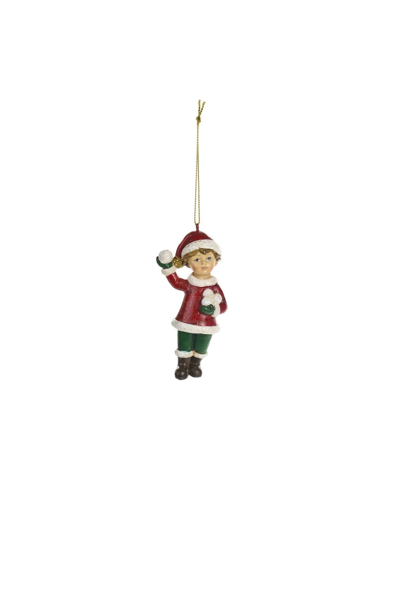 Nuvole di Stoffa Decoro Bimbi in resina "Storia di Natale" H11 cm 2 varianti(1 unità)