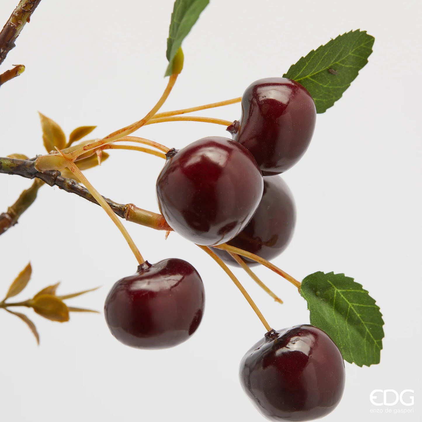 EDG Enzo De Gasperi Ramo di Ciliegie H95 cm Burgundy