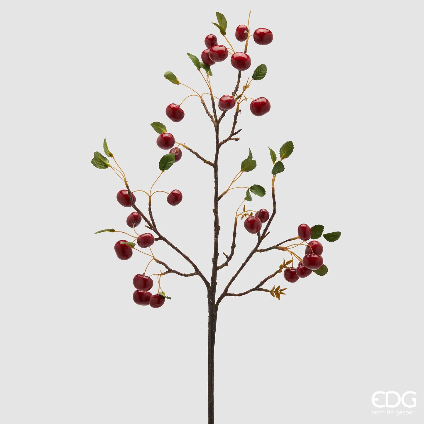EDG Enzo De Gasperi Ramo di Ciliegie H95 cm Rosso