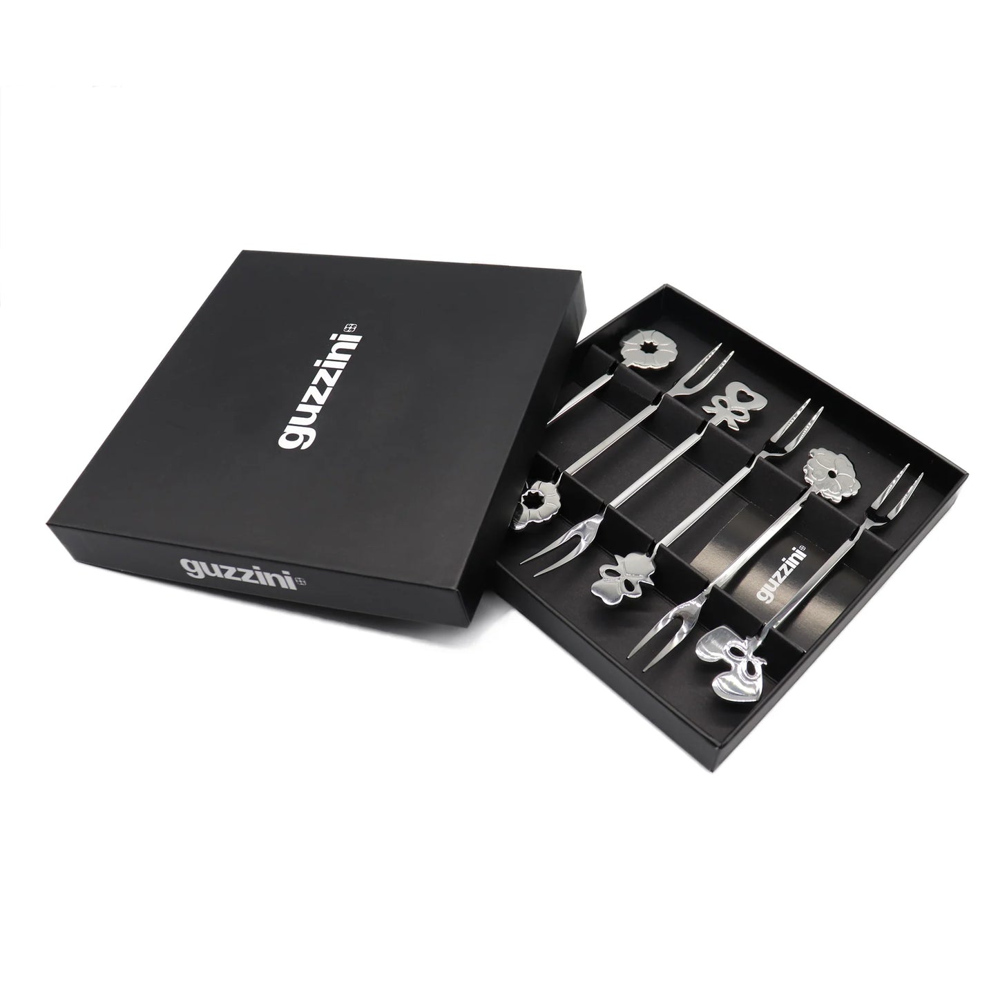 Guzzini Set 6 Forchettine Aperitivo 'Love' "Cutlery"