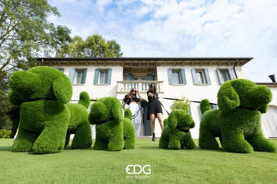 EDG Enzo de Gasperi Decoro Erba Coniglio 48x24x20cm