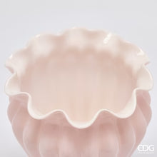 Edg Enzo de Gasperi Vaso Fleur portafiori in vetro rosa D23xH27 cm