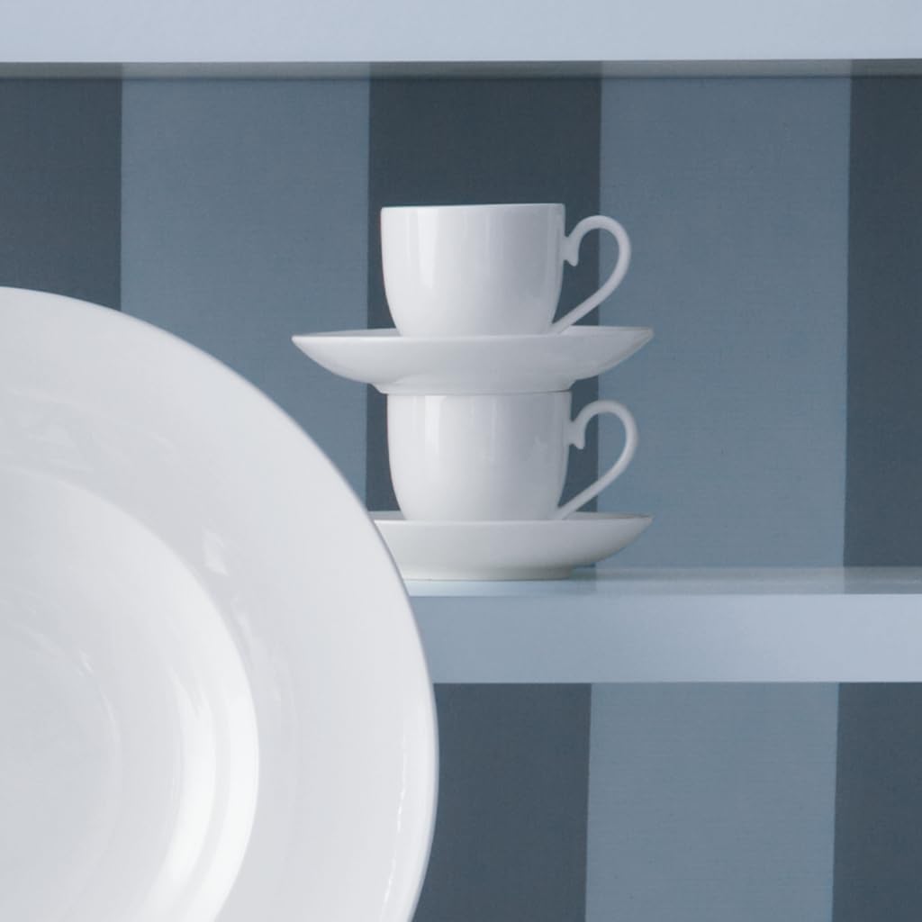 Villeroy & Boch Royal Piattino per Tazzina da caffè, Porcellana Premium Bone, Bianco