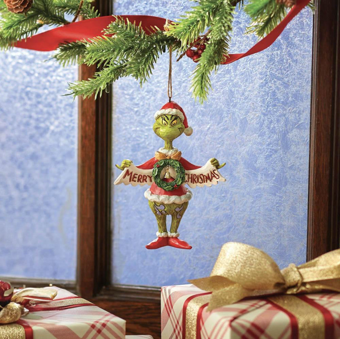 ENESCO | Pallina Grinch Merry Christmas