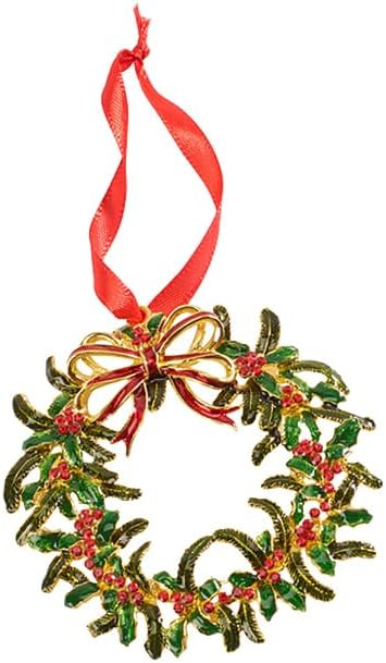 Villeroy & Boch Winter Collage Accessoires Corona Addobbo di metallo albero, multicolore, 12 cm