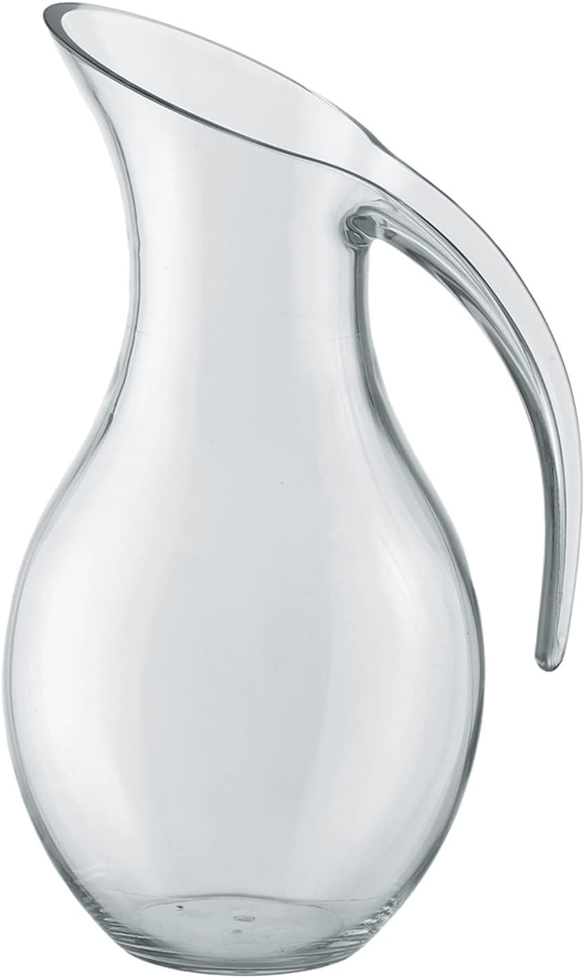 Guzzini Caraffa Soffiata Happy Hour, Trasparente, 17 x 13.5 x h26.5 cm