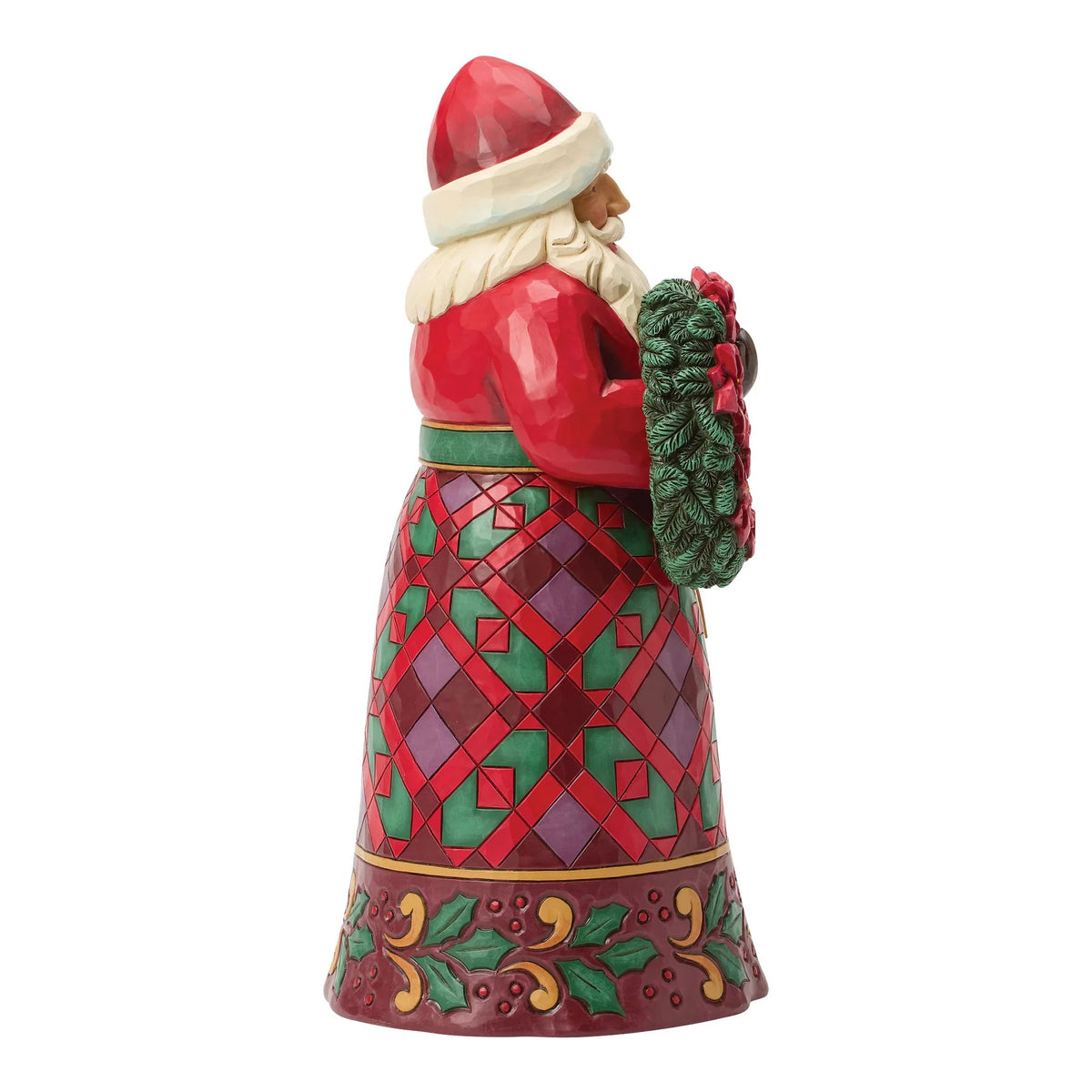 Disney Traditions ENESCO Babbo Natale con ghirlanda e stella di Natale
