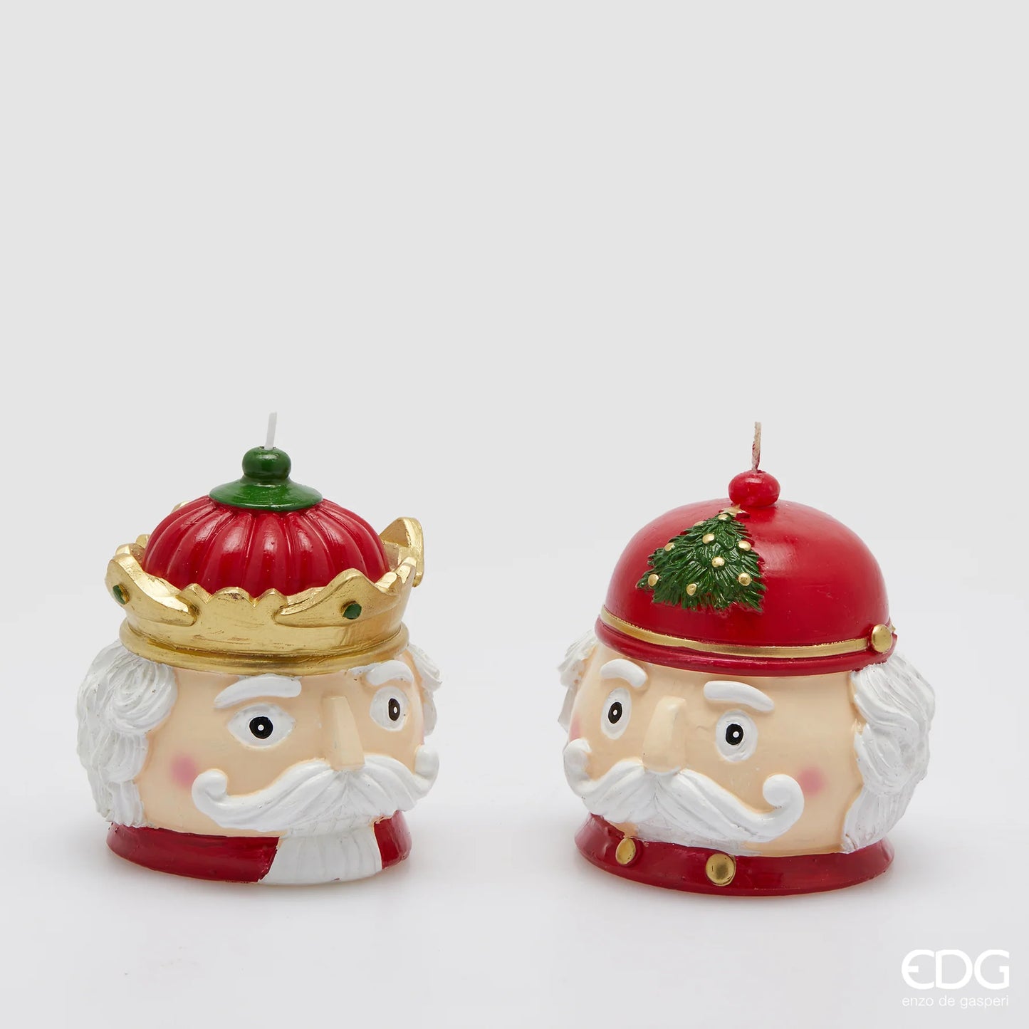 EDG Enzo De Gasperi Set 2 Candele Soldatino Testa H11 cm