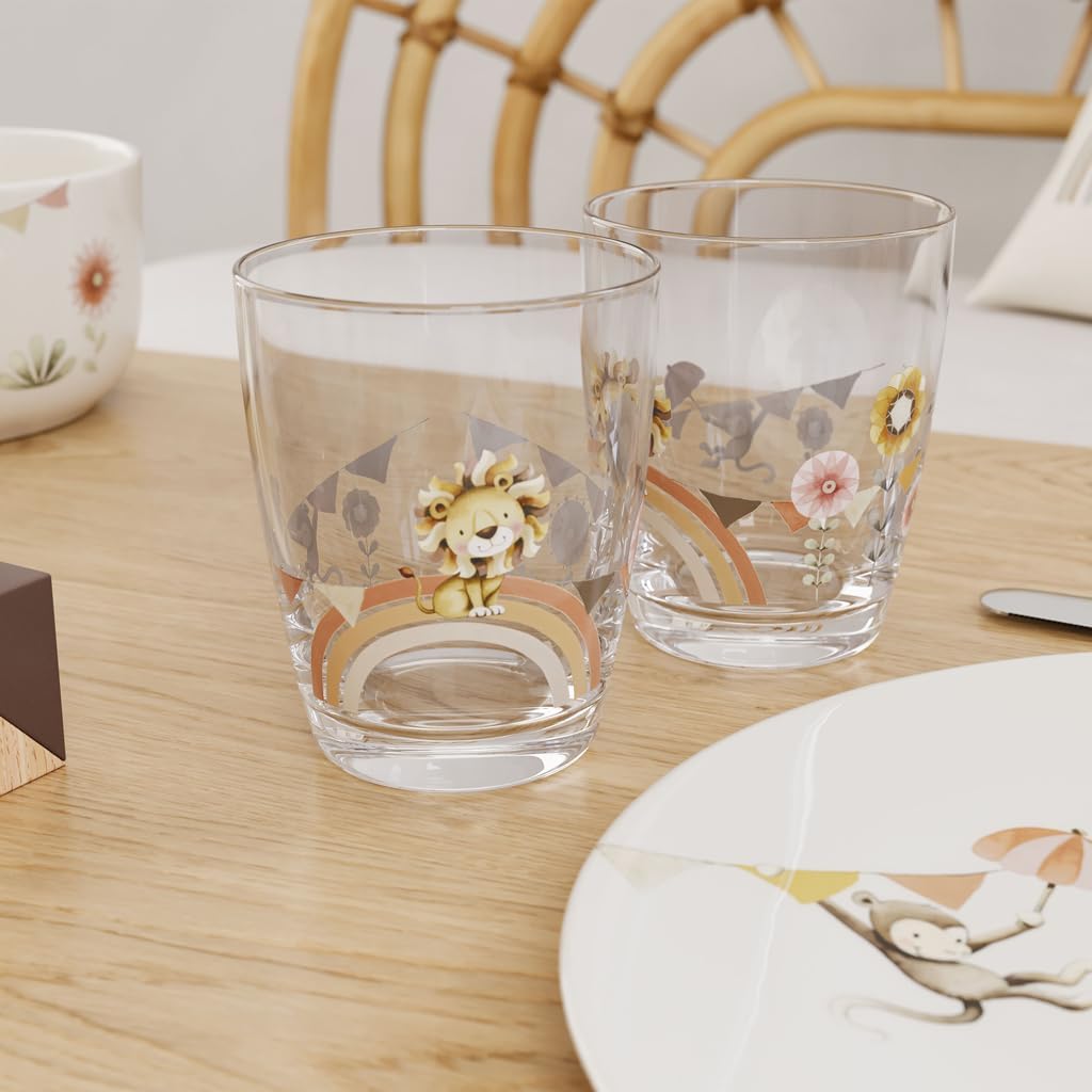 Villeroy & Boch - Boho kids Roar like a lion bicchiere per bambini, set di 2 bicchieri, bicchieri per bambini, cristallo