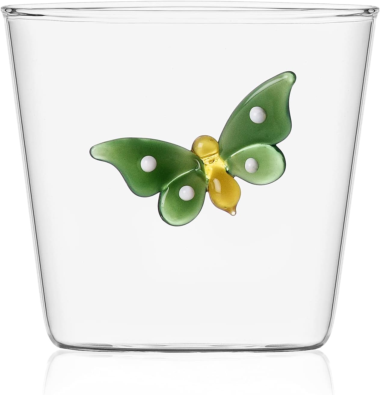 ICHENDORF ICHENDORF BICCHIERE TUMBLER FARFALLA VERDE GARDEN PICNIC