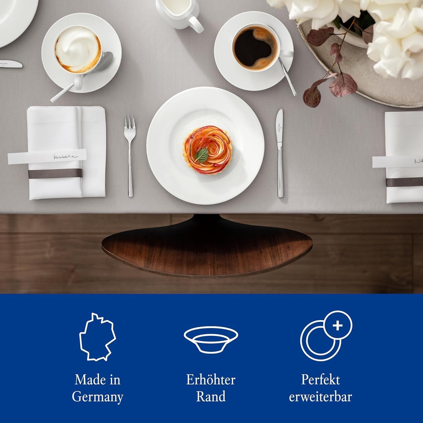 Villeroy & Boch Royal Piatto Fondo in Lucida, Porcellana Premium Bone, Bianco, 24 cm