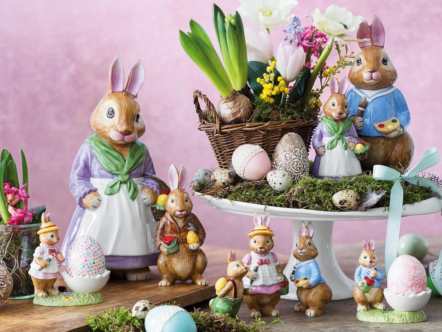 Villeroy & Boch Bunny Tales Statuetta di Porcellana Paul, Multicolore, Piccola