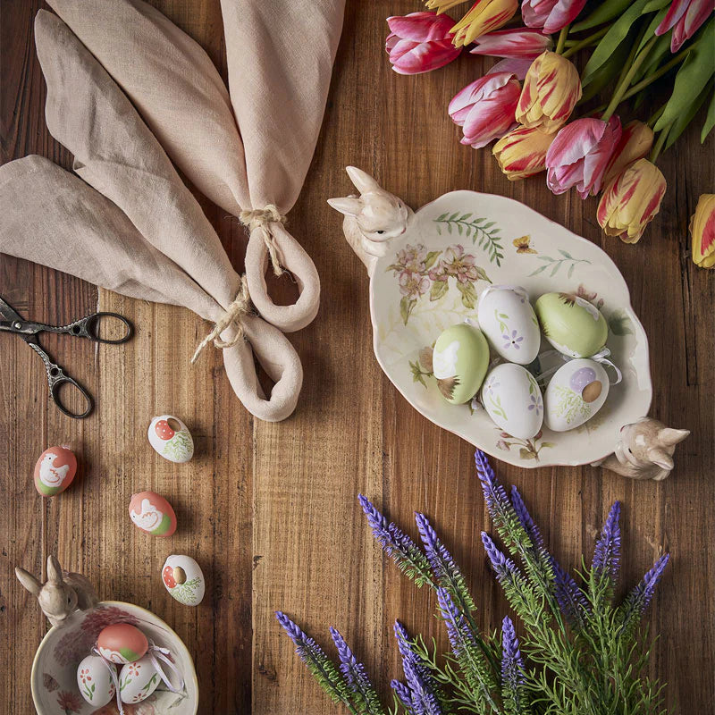 EDG Enzo De Gasperi Decorazione Uovo Chioccia Set 12 Pezzi H4 cm Lavanda