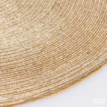 EDG Enzo de Gasperi Sottopiatto Rotondo Perline Oro D36 cm