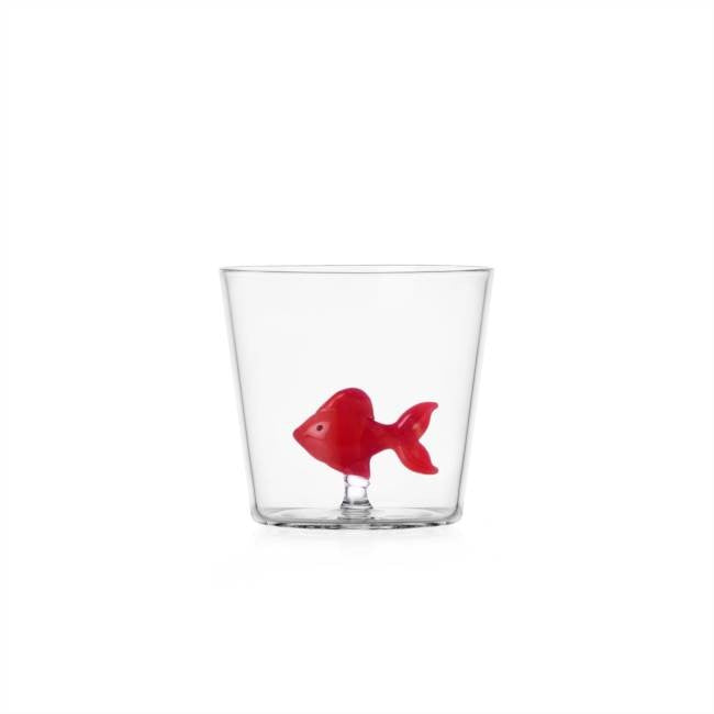 Ichendorf- Tumbler/Bicchiere Acqua In Vetro Borosilicato Pesce Rosso
