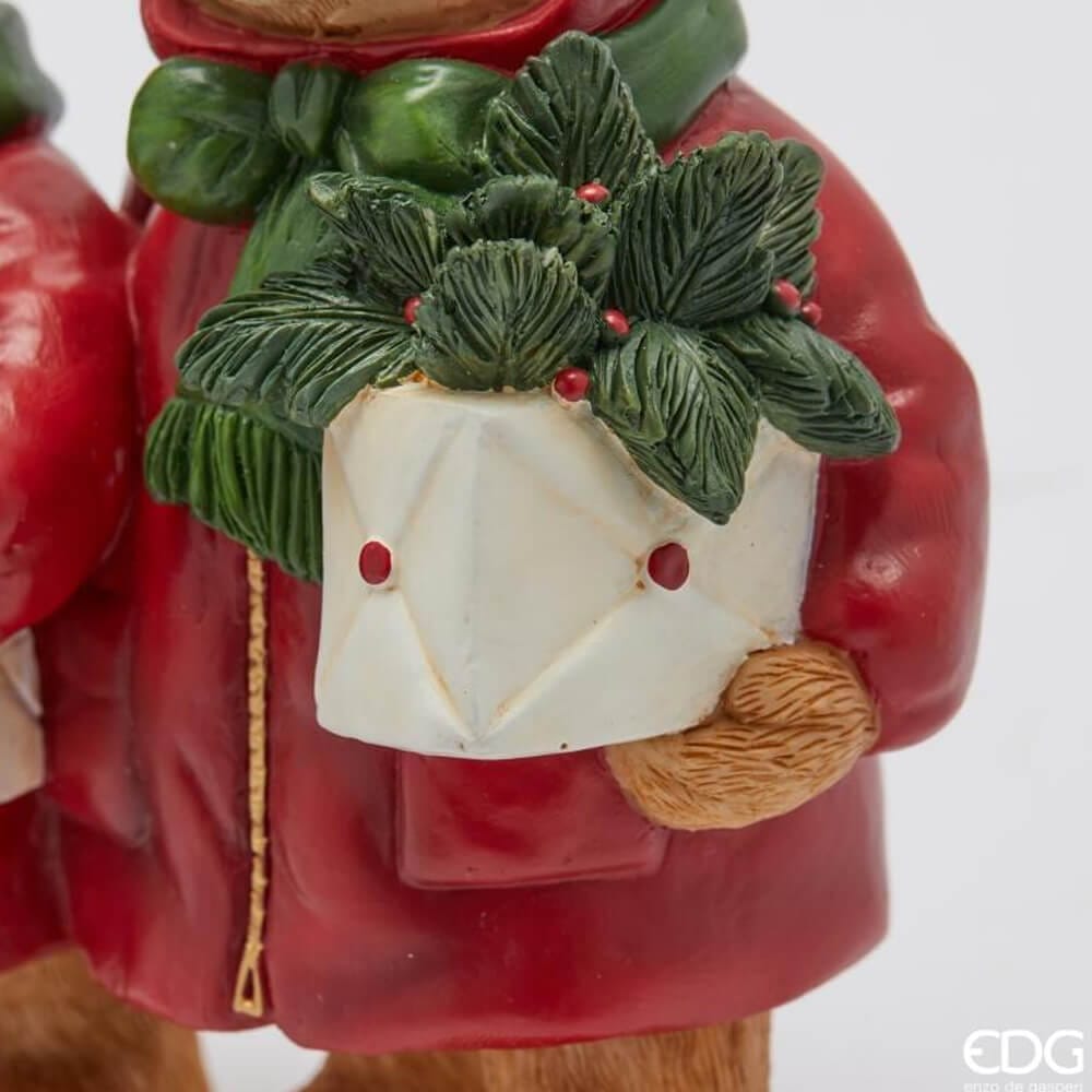 EDG Coppia Orsetti Natalizi H14 cm