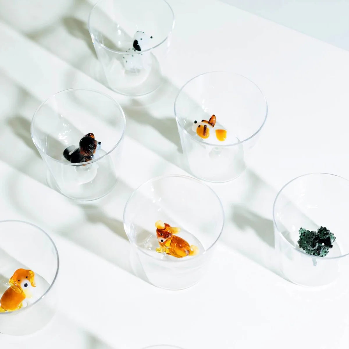 Ichendorf Milano Dogs Set 2 Tumbler Dalmata in Vetro Borosilicato