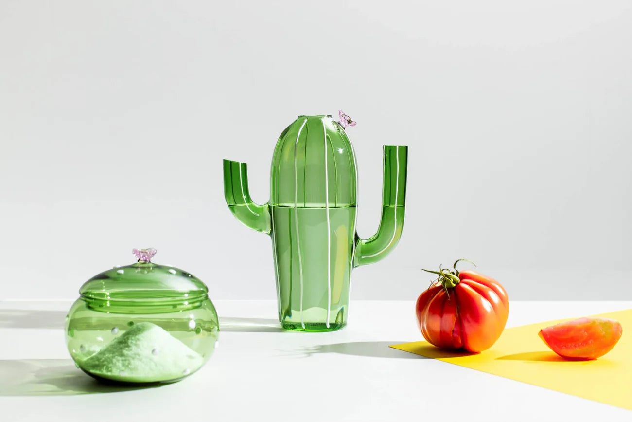 Ichendorf Milano Desert Plants Clessidra Cactus Verde in Vetro Borosilicato