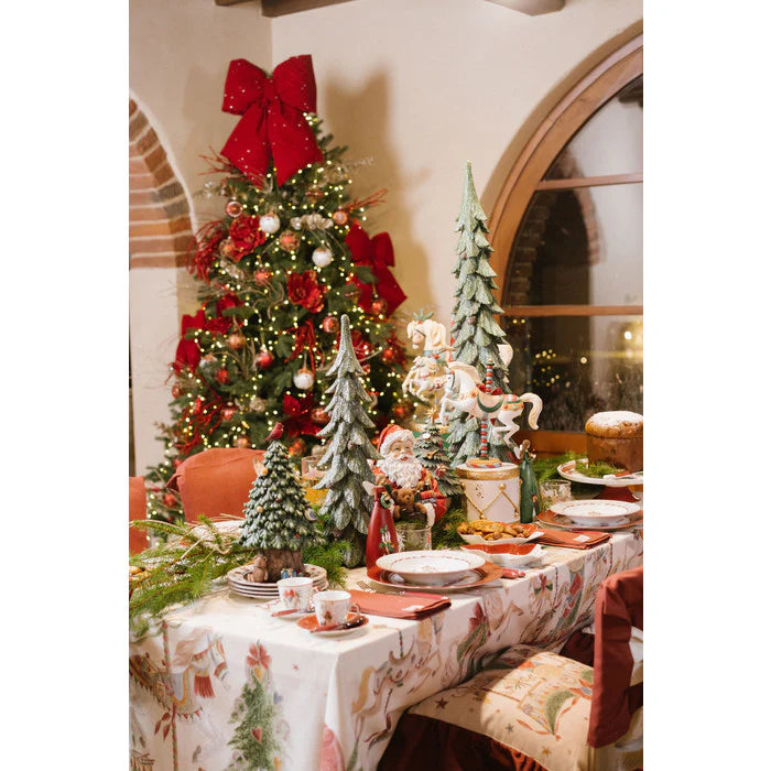 Nuvole di Stoffa Tovaglia Natalizia Giostra 160x260 cm