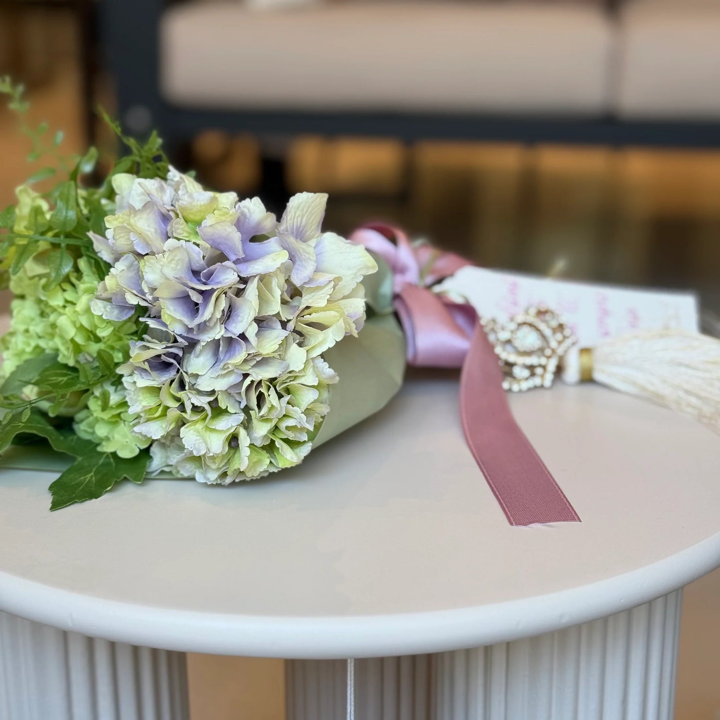 Fiori di Lena Mini Bouquet con Fiori Profumati e Portachiavi Gioiello