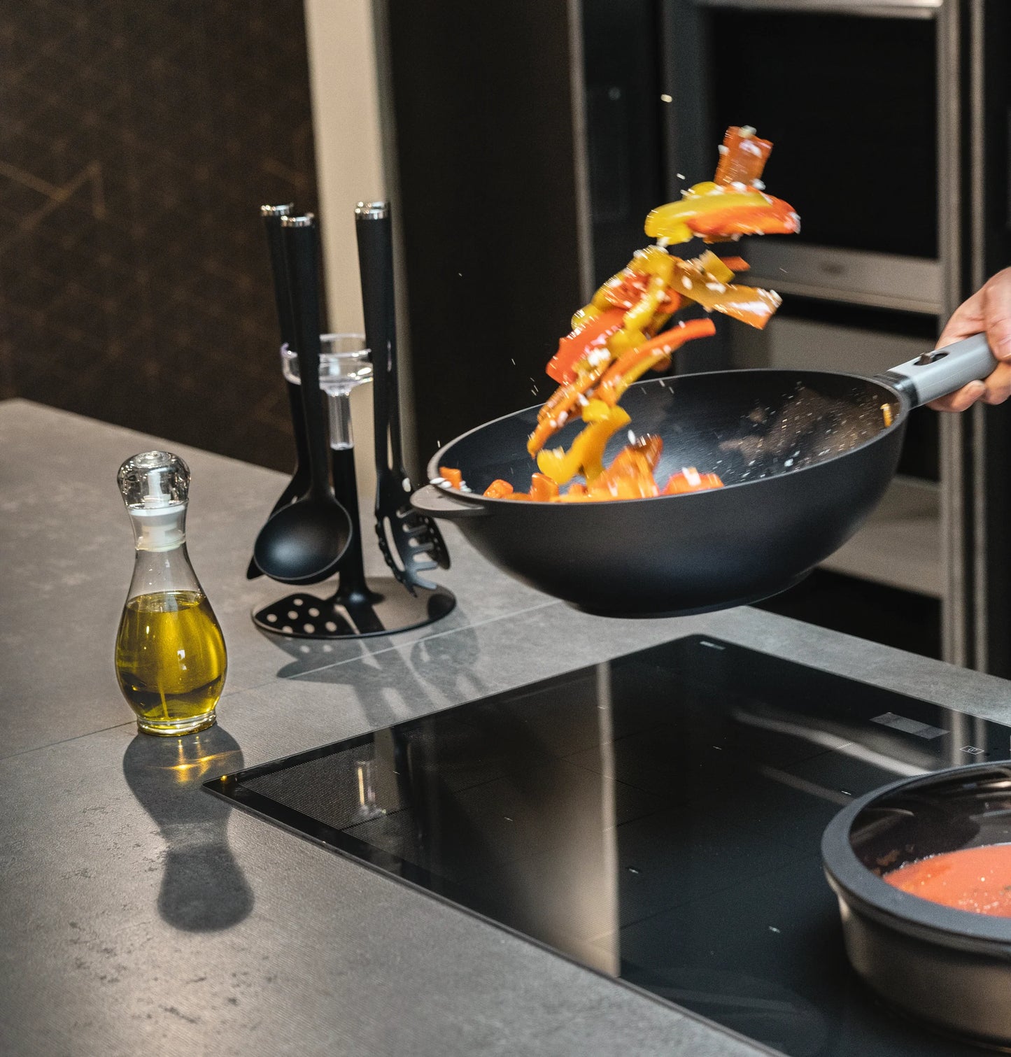 WOK SALTAPASTA ø32CM CON MANICO REMOVIBILE "COOK&SPACE"