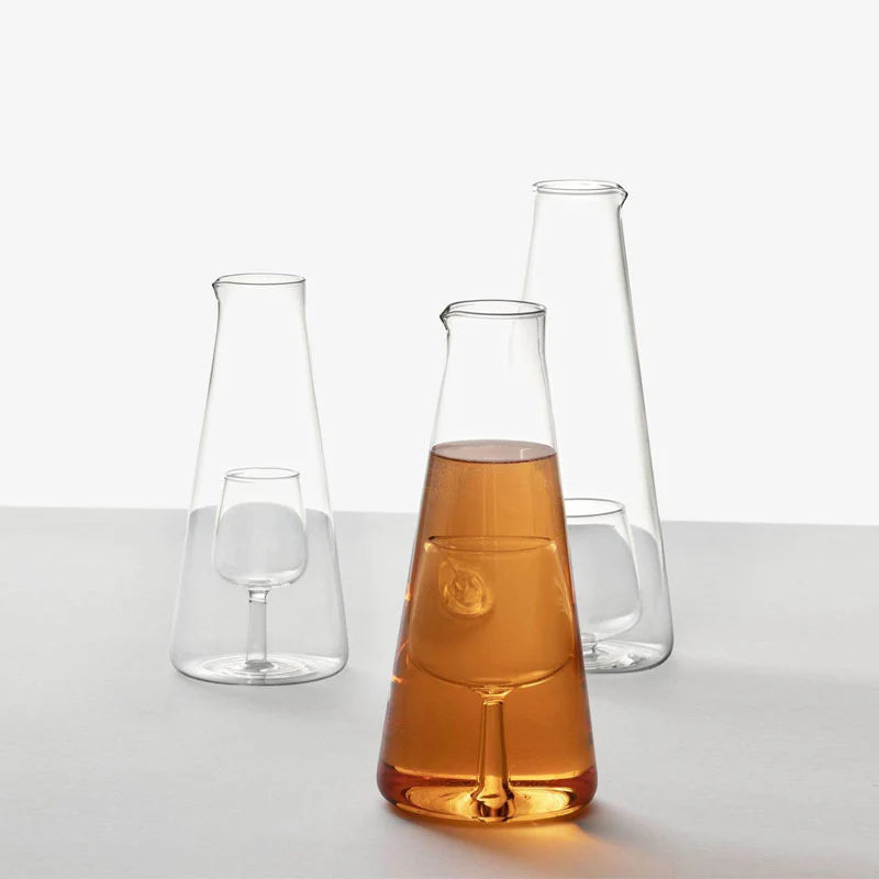 Ichendorf Milano Inbottiglia Decanter Vino con Calice H22.5 cm