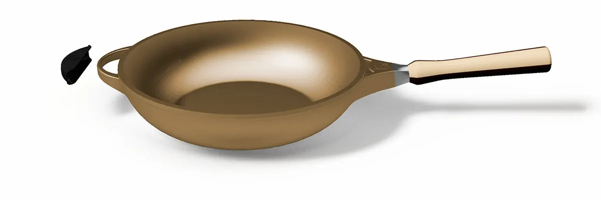 Luchetti K360 – Wok antiaderente Ø 32 cm in alluminio pressofuso