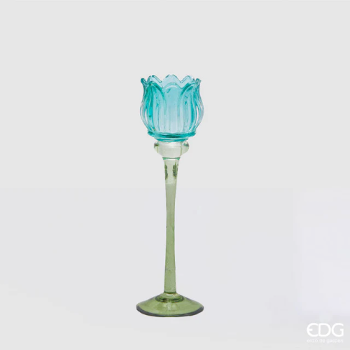 Portacandela Tulipano h.27 - Ambra