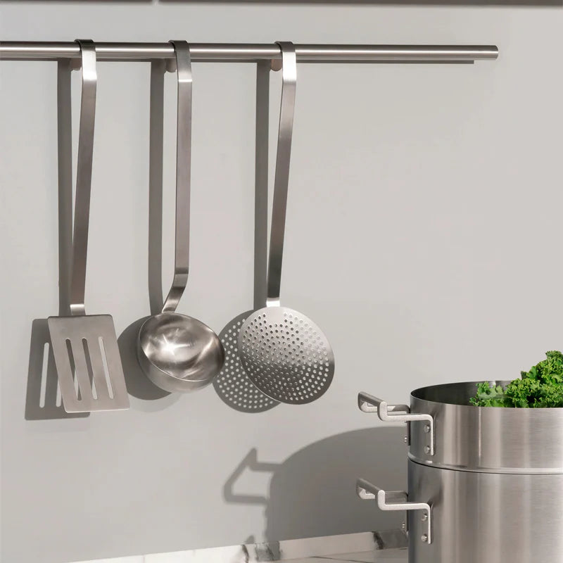 Alessi Set Utensili da Cucina Convivio in Acciaio Inossidabile