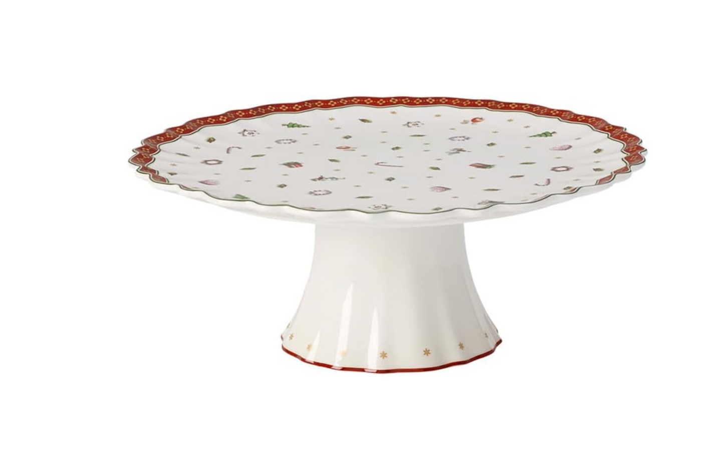 Toy's Delight Alzata per Torte Rosso e Bianco Grande
