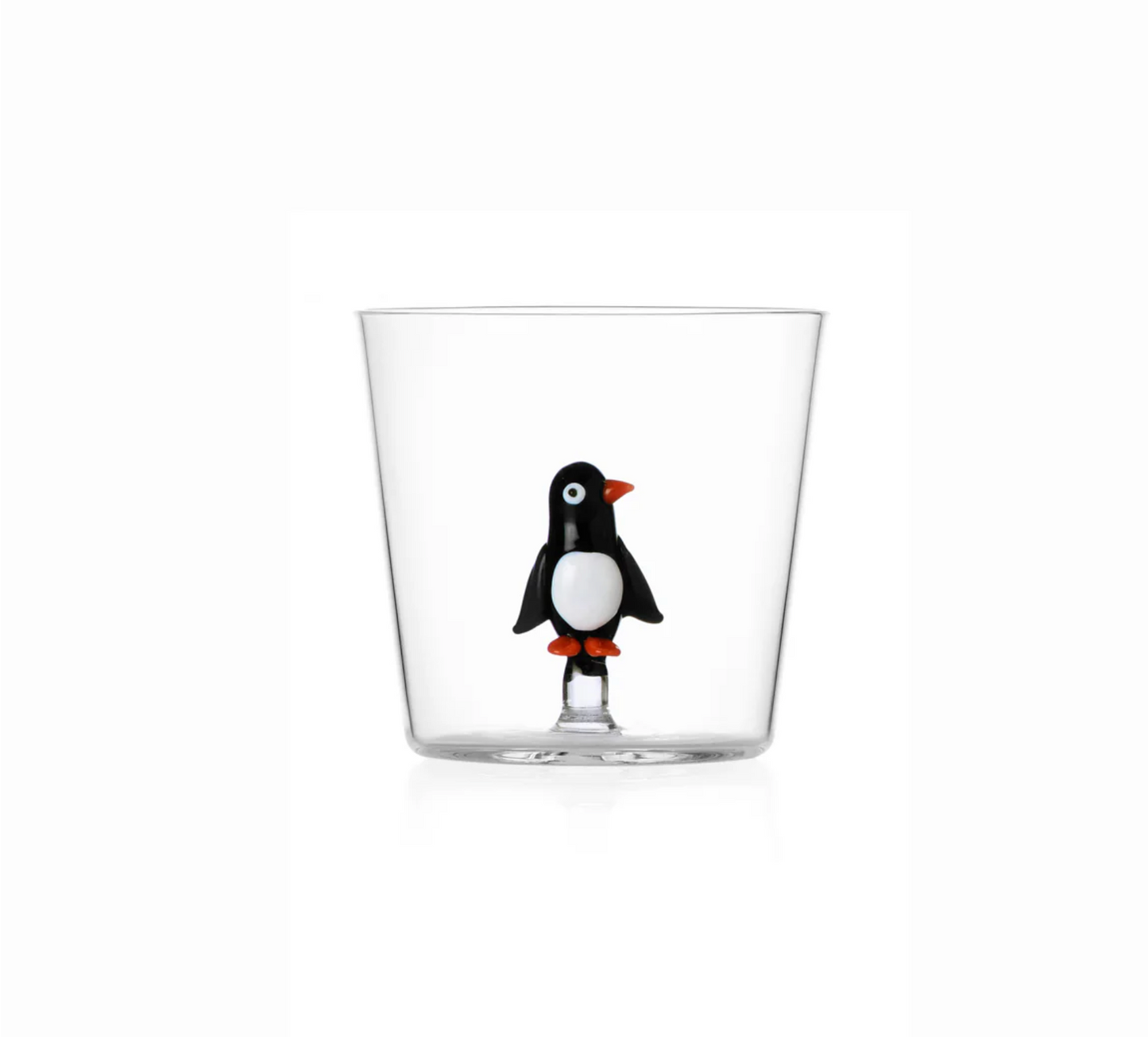 Ichendorf Milano Christmas Tales Set 2 Tumbler Pinguino in Vetro Borosilicato