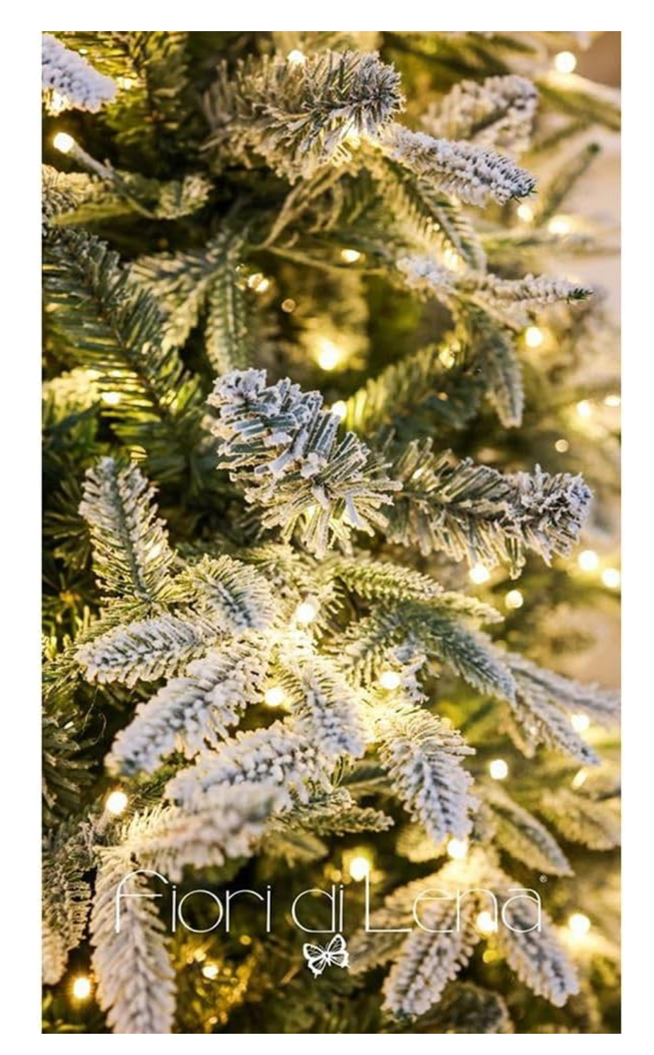 Fiori di Lena Albero di Natale innevato con 1100 LED e 4711 Rami Pino Artificiale Vancouver H240 cm