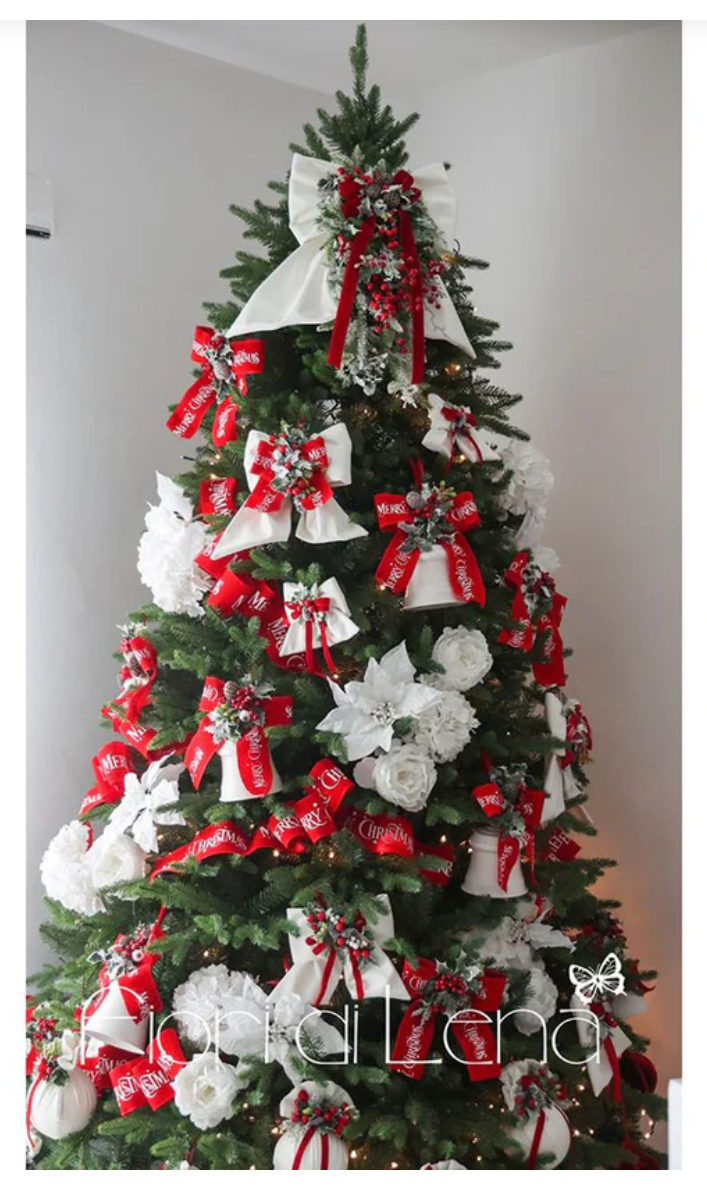 Fiori di Lena Albero di natale abete con led, 2514 rami "Cortina" H210 cm
