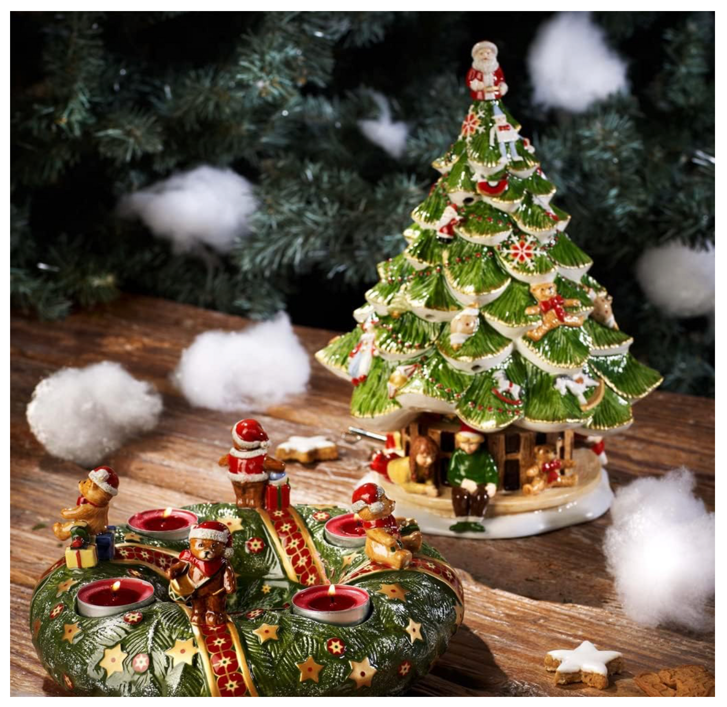 Villeroy & Boch - Christmas Toy's Statuetta Natale Variopinto, Decorazione Natalizie, Decorazioni, Porcellana