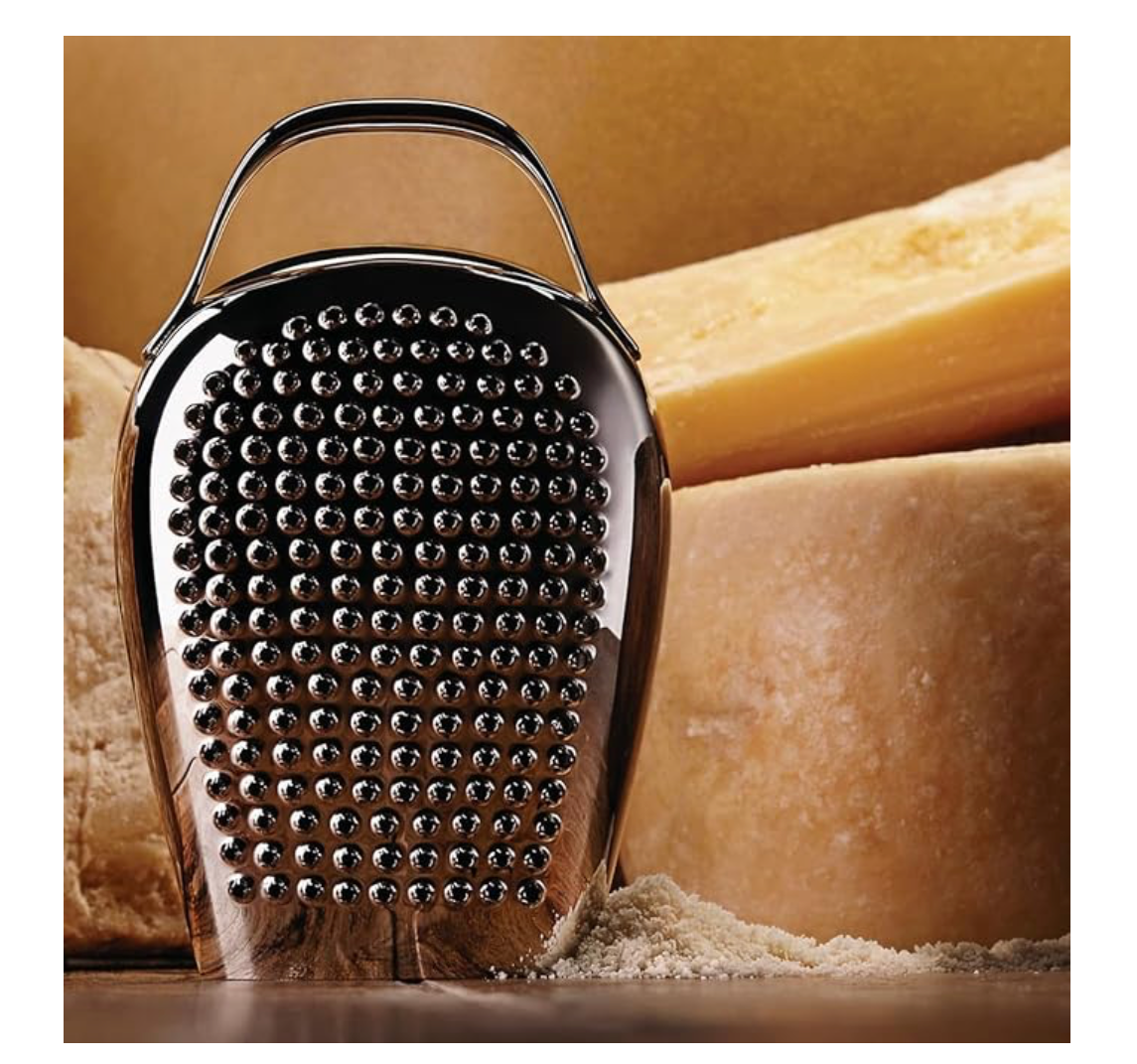 Alessi Cheese Please CHB02 - Grattugia per Formaggio di Design, in Acciaio Inossidabile 18/10