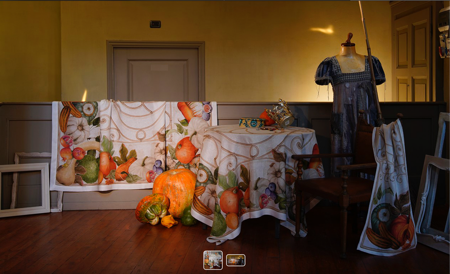 Tessitura Toscana Teleria CENERENTOLA Tovaglia di Lino 270X 170 CM