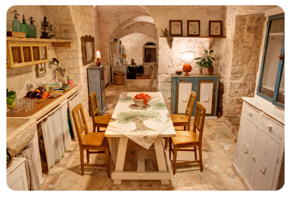 Teleria Tessitura Toscana D.O.P. TAVOLO VIS A VIS DI LINO 45x170cm