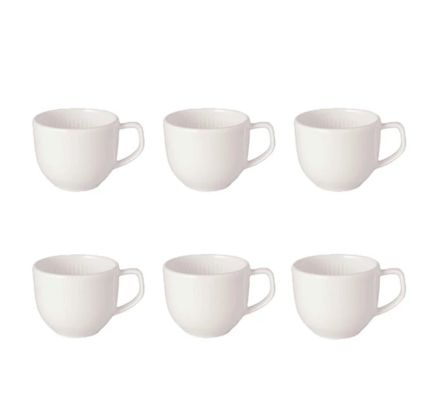 VILLEROY & BOCH Afina Set 6 Tazzine Espresso Bianco
