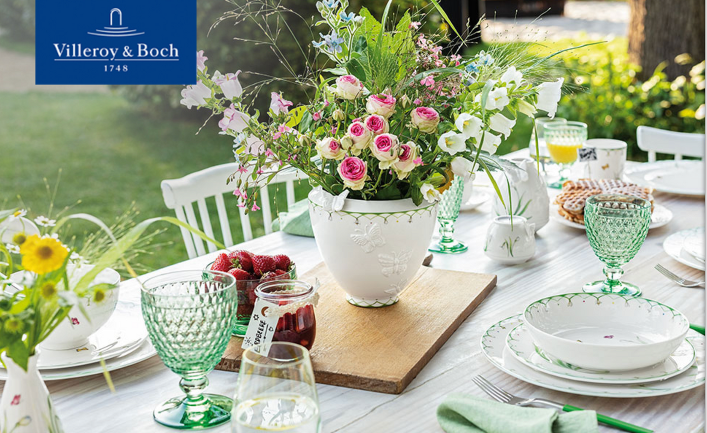 Villeroy & Boch Colourful Spring, Piatto da Dessert, Porcellana, Bianco Multicolore, 22 cm